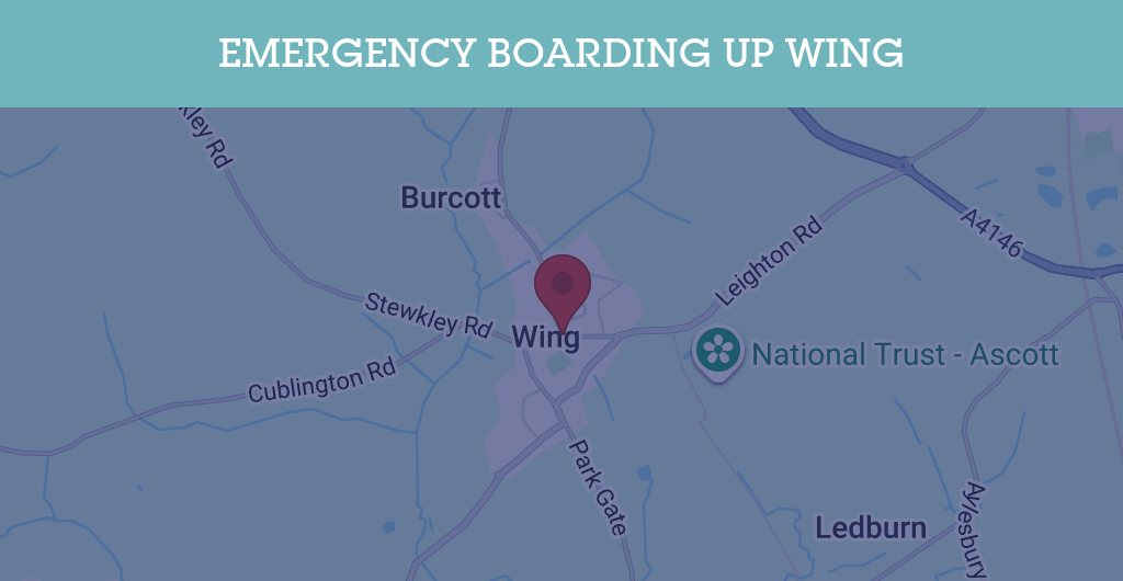 Emergency Boarding Up Services in Wing - LU7